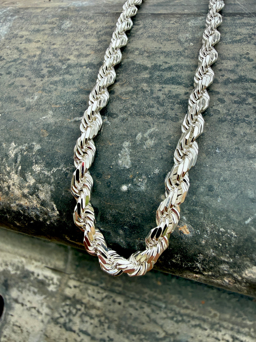 22” Sterling Silver Rope Chain – Southern Silver Company